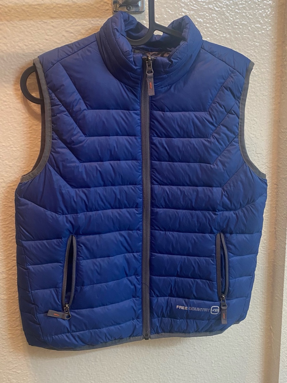 Free Country Blue Quilted Puffer Vest
